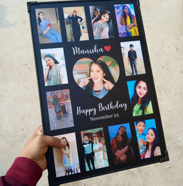 Personalized Birthday Photo Collage Frame