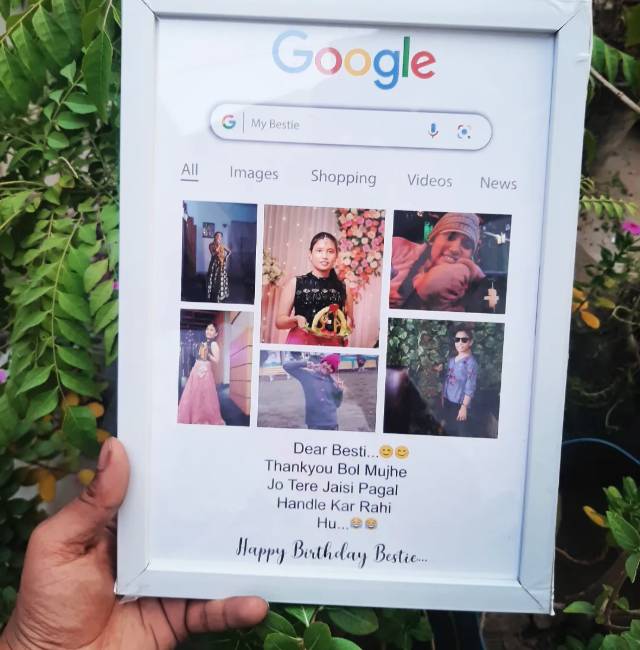 Google Frame Design For Friends