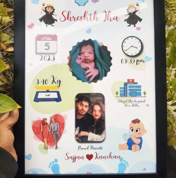 Customize New Born Baby Frame - Image 2